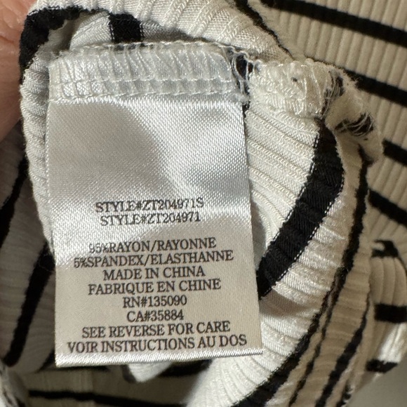 Women's Chloe Striped Rib Body Suit - Picture 6 of 7